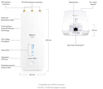 Ubiquiti airMAX Rocket Prism 5AC (RP-5AC-Gen2)